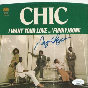 Tony Thompson Autographed 45 Record Sleeve Chic JSA Free Shipping MU379 - Picture 1 of 1