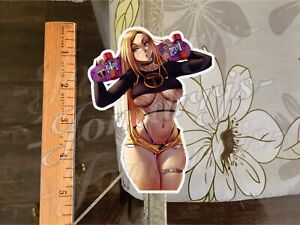 Teen Titans Terra Anime Bikini Sticker Decal ecchi sexy sun fun #1 lewd waifu