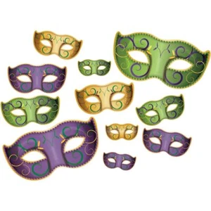 Mardi Gras Mask Cut Out Decorations - Picture 1 of 1