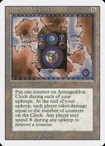 1x Armageddon Clock - LP - Revised Edition - SPARROW MAGIC mtg - Picture 1 of 1