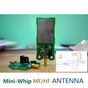 Mini-Whip MF/HF/VHF RTL SDR antenna attiva onde corte per Ore HackRF One - Foto 1 di 8