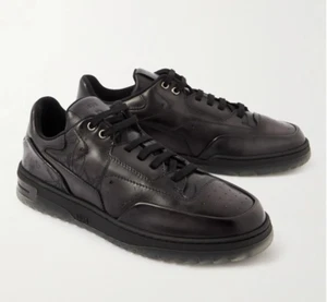 Berluti Playoff Scritto Venezia Calf Leather Sneaker Black 9.5 UK 43.5 EU £1,720 - Picture 1 of 19