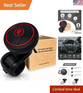 Smooth Control ABS & Silicone Steering Wheel Spinner - Universal Driving Comfort - Picture 1 of 9