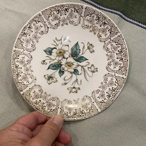 Knowles China USA 52-0 6-1/4" Small Plate Gold Filigree Border - Picture 1 of 6