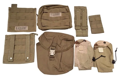 8 Pack Blackhawk! Military Tactical Camouflage Bag Pouches Textiles Bundle Lot - Image 1 of 4