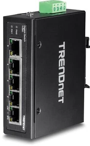 TRENDnet TI G50 5 Port Industrial Gigabit DIN Rail Switch 10 Gbps Switching C... - Picture 1 of 17