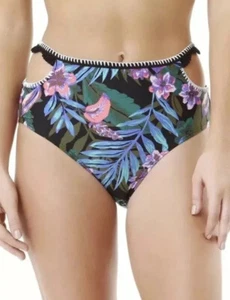 Parte inferior de bikini Time And Tru para mujer mediana (8-10) floral crochet cintura alta - Imagen 1 de 8