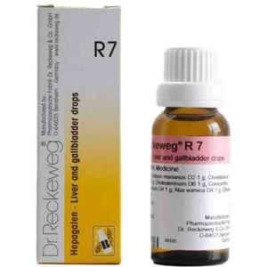 Dr. Reckeweg R7 Liver Gallbladder Detox Drops 22ml | Pack of 1 | Natural Cleanse - Picture 1 of 3