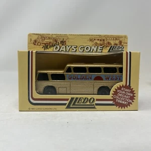Lledo Days Gone Greyhound Bus in Golden West Tours Livery Unpunched - Picture 1 of 6