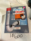 X(2) Simple Drain 1.25 In. Rubber Threaded P-Trap Bathroom Single Sink Drain Kit