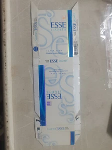 opened empty cigarette hard pack--100 mm-South Korea-ESSE - Picture 1 of 1