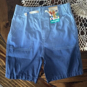 NWT Garanimals Shorts Boys 4T Bermuda Blue Ombré Pockets Drawstring Cotton - Picture 1 of 4