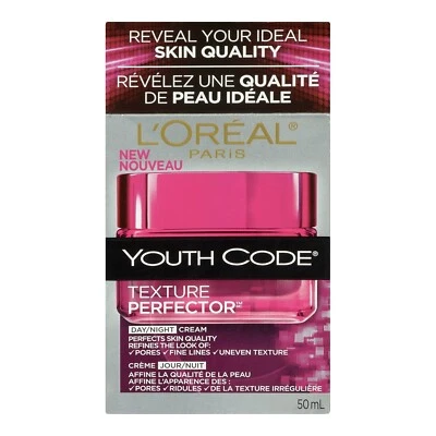 Crema hidratante día/noche L'Oreal Paris Youth Code Texture Perfector, 1,7 OZ Foto 1 de 2