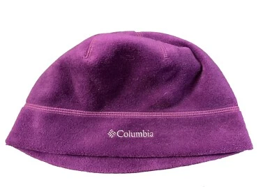 Columbia Agent Heat Beanie Omni Heat Thermal Reflective Youth Size Large Purple - Image 1 of 2