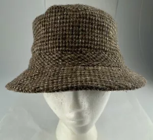 Cappello uomo LL Bean secchiello GORTEX tessuto a mano Harris tweed vintage taglia media LEGGI - Foto 1 di 16