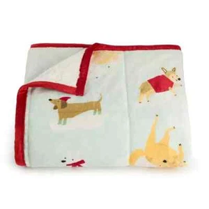 Cuddl Duds Sherpa Throw Blanket 50x60 Dog Lover Christmas Plush Cozy Soft NEW - Picture 1 of 5