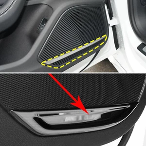For Audi A4 B9 A5 2017-2020 Black Interior Door Audio Speaker Strips Trim Parts - Picture 1 of 7