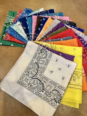 Разноцветные банданы из полиэстера лот из 20 - Изображение 1 из 4