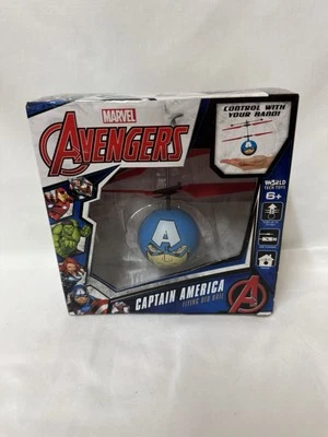 WorldTech 33194 Marvel Captain America Flying UFO Ball Avengers Helicopter Hover - Image 1 of 4