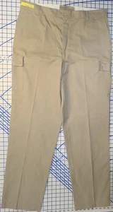 Red Kap Men's Industrial Cargo Pants #1's (STYLE  PT18) Khaki Size 40W 36L - Picture 1 of 11