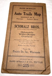 Mapa de senderos automáticos Rand McNally de colección Wisconsin/Illinois (casi como nuevo) - Imagen 1 de 12
