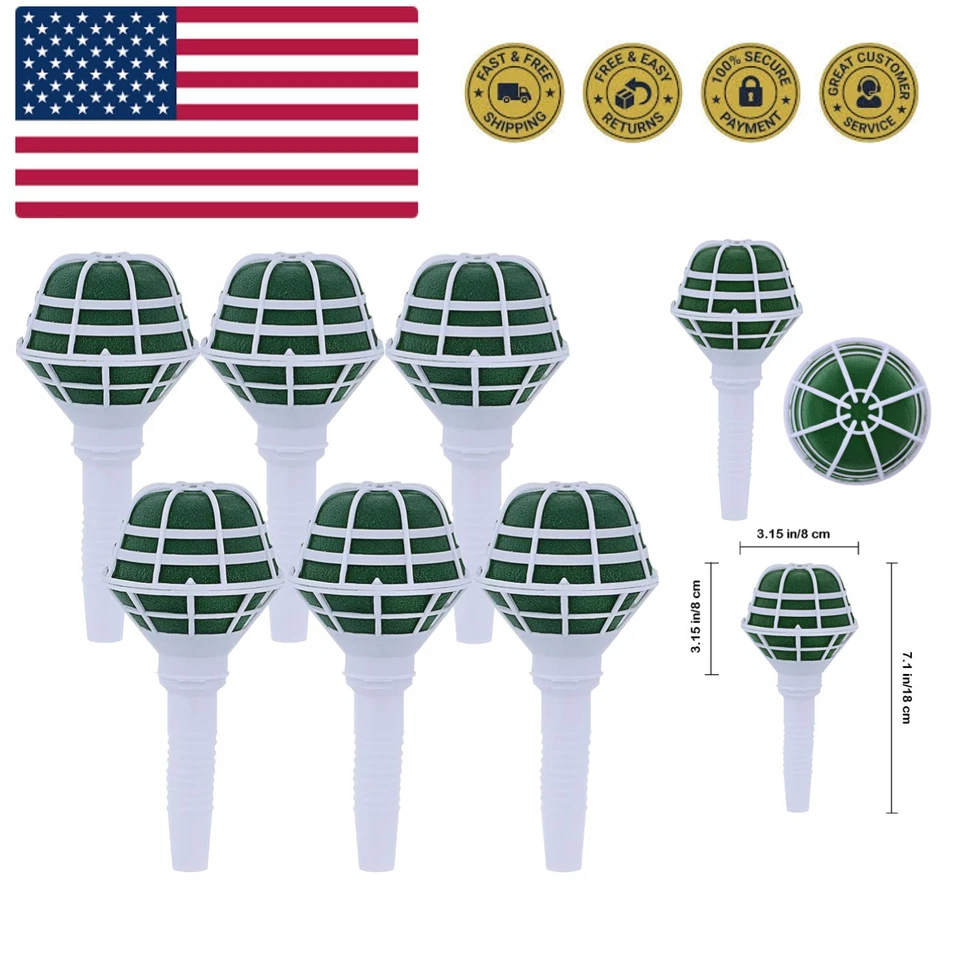 6 PIEZAS Soportes para Ramos Espuma Floral Mango Soporte para Ramos para Novia Libre... Foto 1 de 4