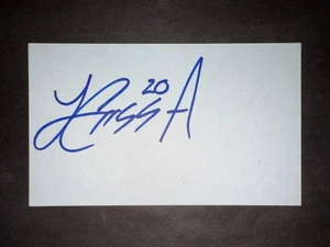 Luis Cessa, YANKEES (debutto 2016) Scheda indice 3x5 firmata (HS) - Foto 1 di 1