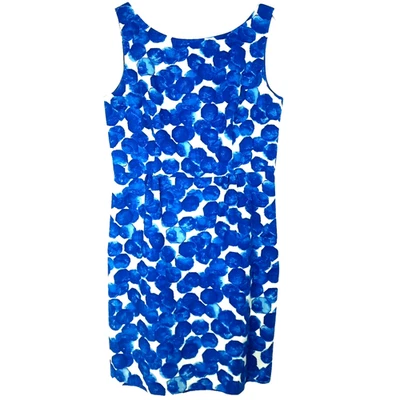 Vestido Vaina Anthropologie Tabitha Babydoll Acuarela Talla 10 Azul Blanco Algodón Foto 1 de 4