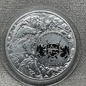 Die vier Reiter der Apokalypse Rotes Pferd des Krieges 1 oz .999 Silbermünze - Bild 1 von 7