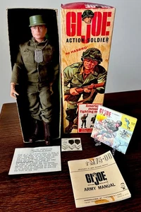 VINTAGE HASBRO GI JOE 1964 SCATOLA ORIGINALE documenti ACTION SOLDATINO 7500 RARO EX - Foto 1 di 8