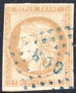 FRANCE COLONIES 1877 SCOTT #21 CERES USED - Picture 1 of 1