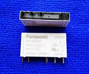 1 PIEZA Relé de alimentación Panasonic APF30224 6A 24 VDC 5 pines - Imagen 1 de 1