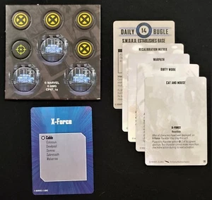 Tarjetas tácticas de cable y dominó de Marvel Crisis Protocol SOLAMENTE, tokens SIN MINIS - Imagen 1 de 1