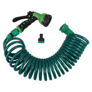 1 Set of Curly Hose Coil Garden Hose Car Washing Coil Hose Expandable Car Wash - Picture 1 of 12