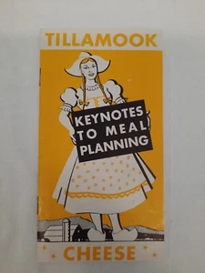 Queso Tillamook ~ Notas clave para la planificación de comidas ~ Folleto de recetas vintage - Imagen 1 de 7