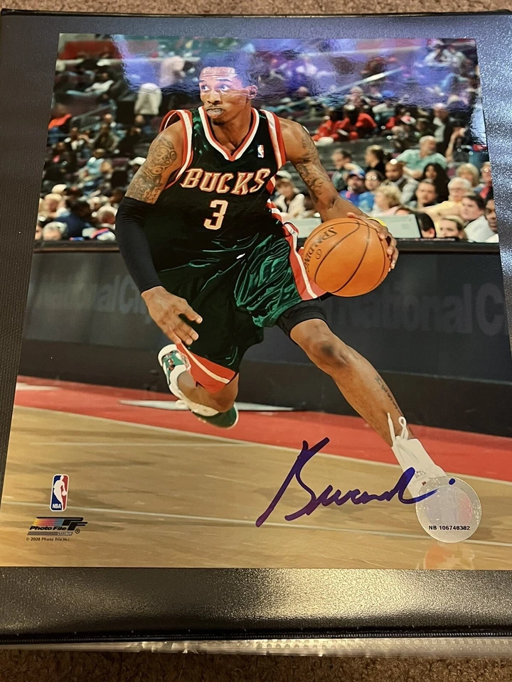 Brandon Jennings Autographed Signed NBA 8x10 Photo ~ Milwaukee Bucks - Image 1 of 1