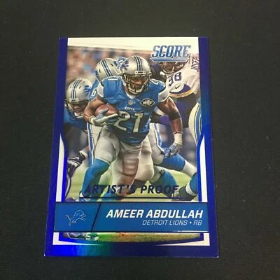 2016 Score AMEER ABDULLAH Artists Proof 38/50 Detroit Lions *MR27 - Image 1 of 2