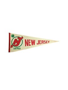 Vintage NHL Hockey New Jersey Devils Pennant