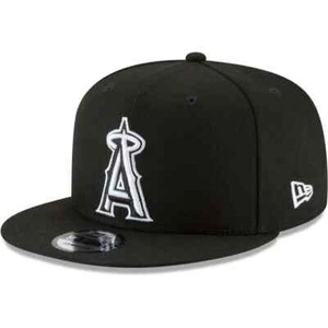 Authentic MLB Los Angeles Angels 9FIFTY Snap-Back New Era Cap -Black/White OEM - Picture 1 of 4