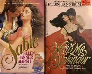 (2 pb) ALL by author ELLEN TANNER MARSH Historical romance vintage - Imagen 1 de 3