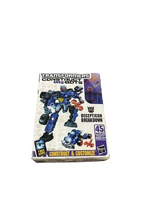 Transformers Construct Bots Decepticon Breakdown Hasbro Elite Class E1:08 New - Image 1 of 4