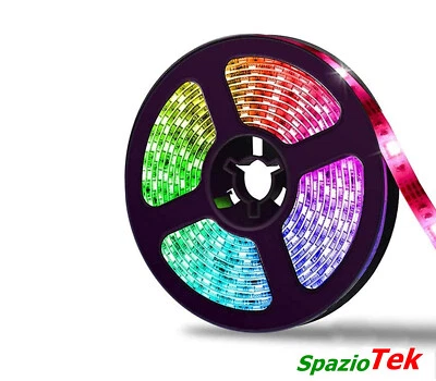 Striscia LED RGB cambiacolore 5m smd5050 12V DC 60W IP44 S25-RGB-12V - Immagine 1 di 3