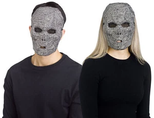 Gunpowder Bling Skull Skeleton Mask Adult Costume Accessory NEW Unisex - Picture 1 of 3