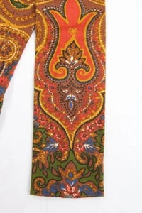 Rooster Cotton Necktie Square End Orange Floral Multicolored Men's Tie USA - Picture 1 of 4