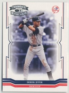 2003 Donruss Throwback Threads Derek Jeter New York Yankees #2