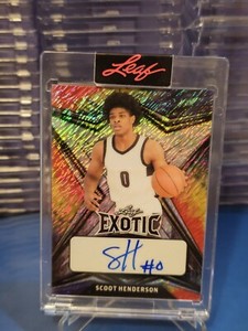 2022 Leaf Exotic Scoot Henderson Auto RC Signature Metal Draft /5 eBay /1 Scoota