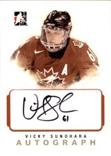 2007-08 ITG O Canada AUTOGRAPH #AVS Vicky Sunohara TEAM CANADA Women