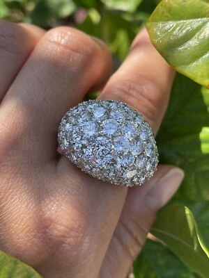 Importante anillo estilo bomba diamante platino 950 Van Cleef & Arpels 1965 Foto 1 de 4