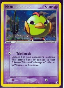 VINTAGE 2005 POKEMON NATU 63/115 EX UNSEEN FORCES -REVERSE HOLO- STAMPED - NM/M - Picture 1 of 2