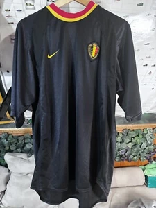 1995 Vintage Nike Belgium Soccer Jersey Shirt sz Large football kit Made In UK - Picture 1 of 5